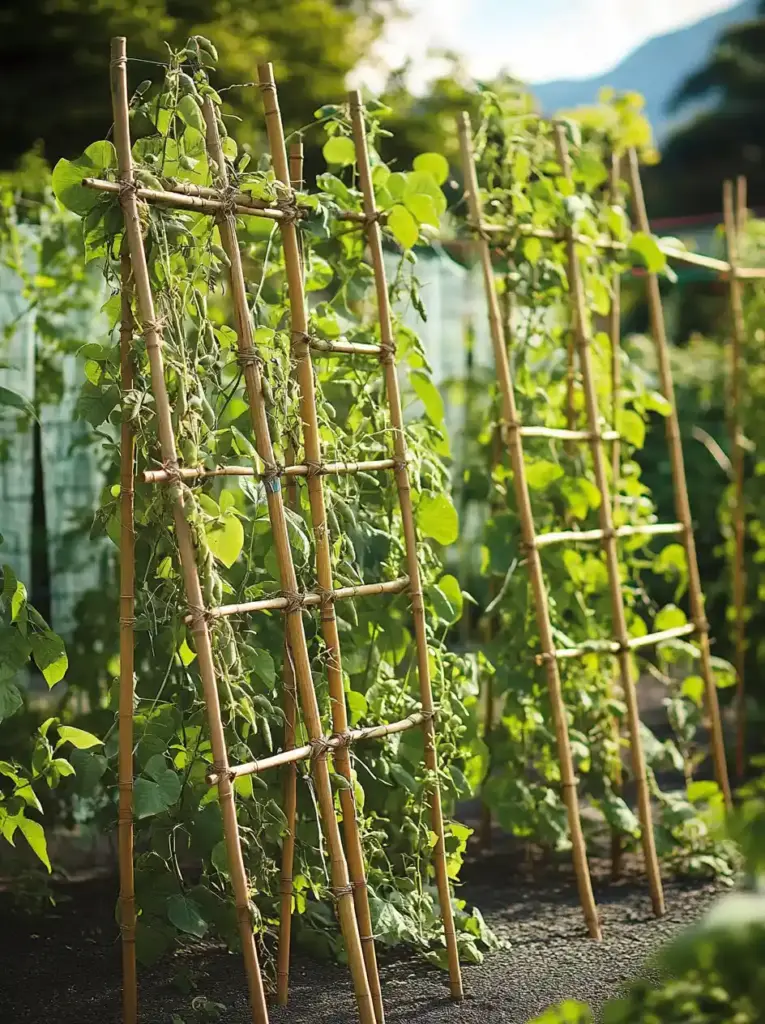 1. Bamboo Cucumber Trellis