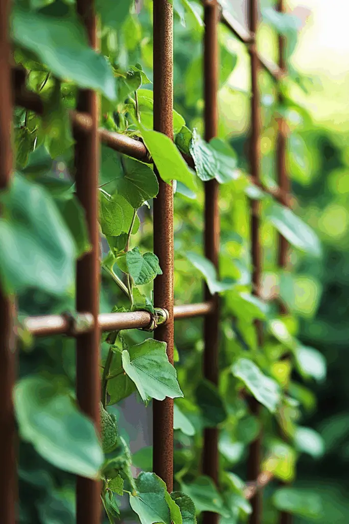 1. Copper Pipe Trellis
