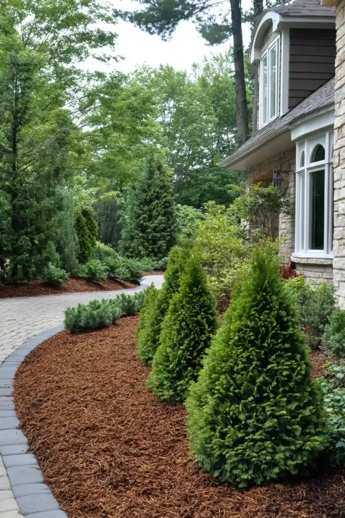 1. Neat Tree and Shrub Beds