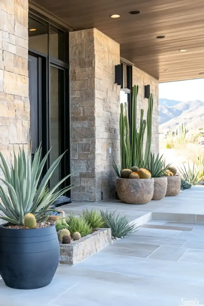 6. Desert Faux Plant Arrangement