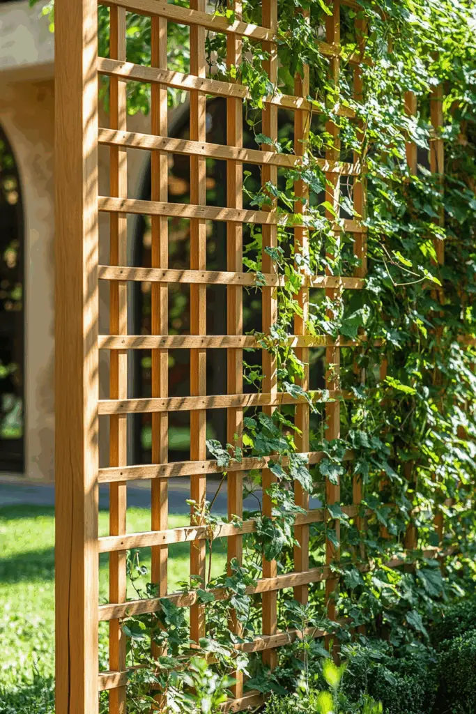 10. Classic Wooden Lattice Trellis