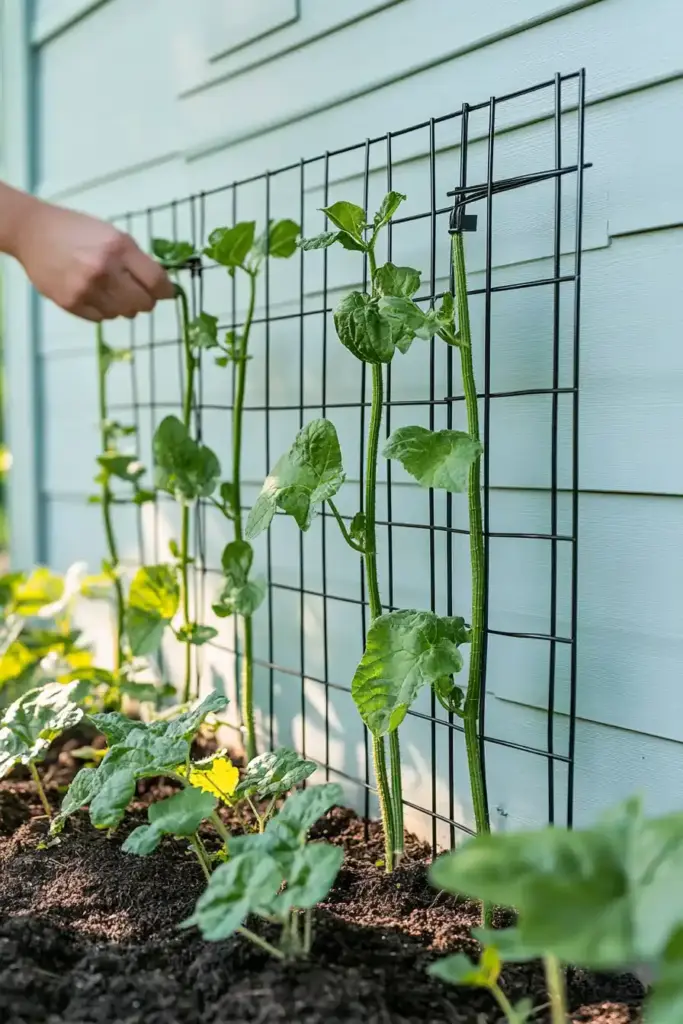 11. Rebar Cucumber Trellis