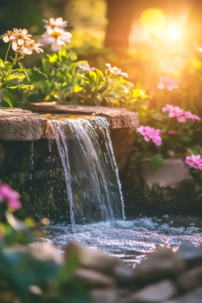 10. Add a Water Feature for Serenity and Style