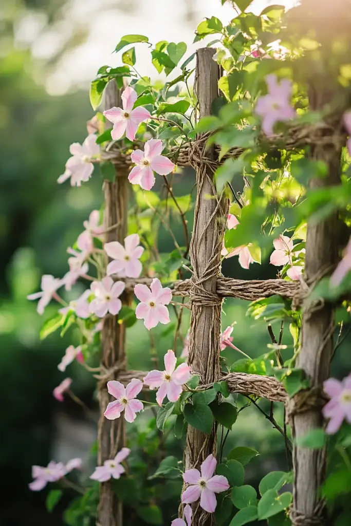 2. Install a Trellis or DIY Arbor for Instant Charm