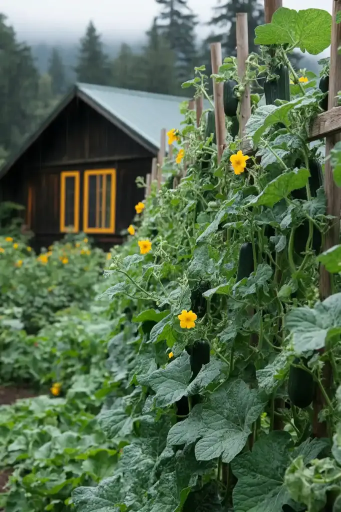 12. Cattle Panel Cucumber Trellis