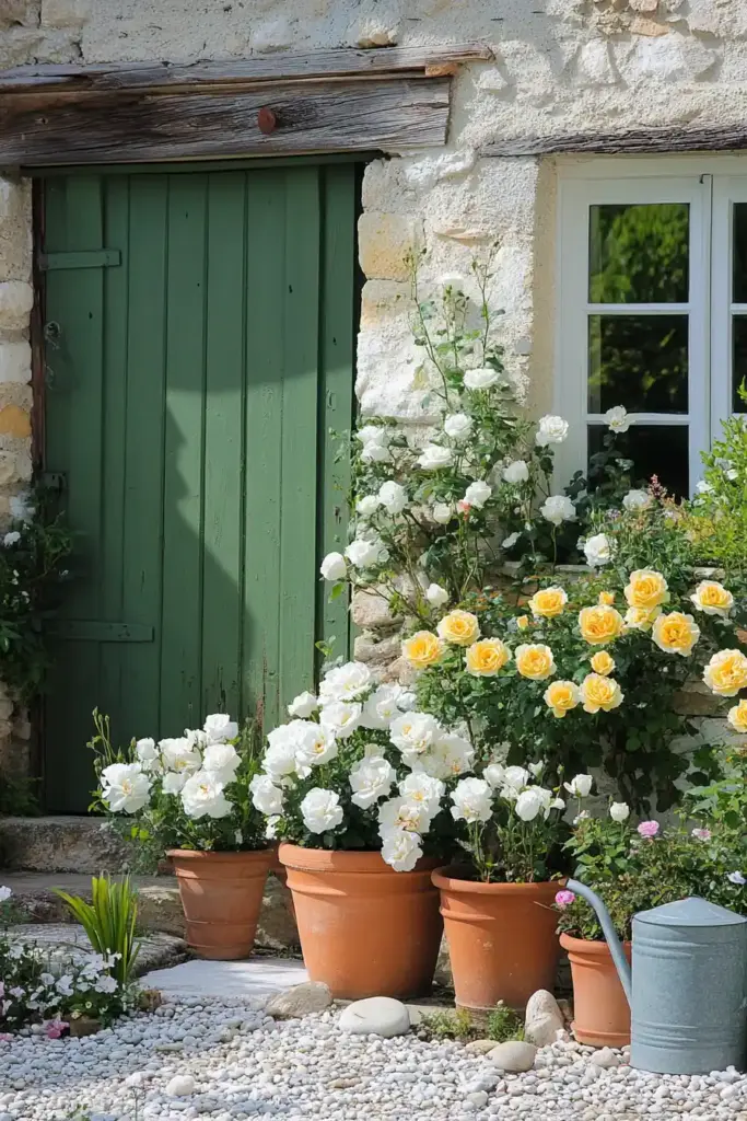12. Potted Roses for Patios