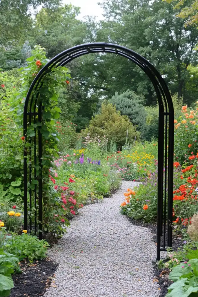 14. Arch Garden Trellis Ideas