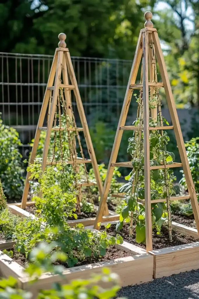 15. DIY Tomato Cage Trellis