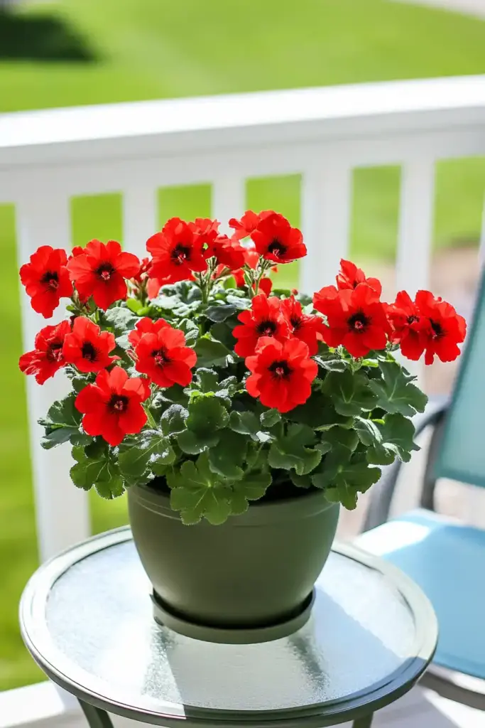 1. Geraniums
