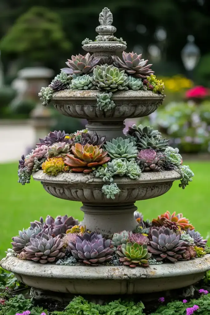 Succulent Fountains
