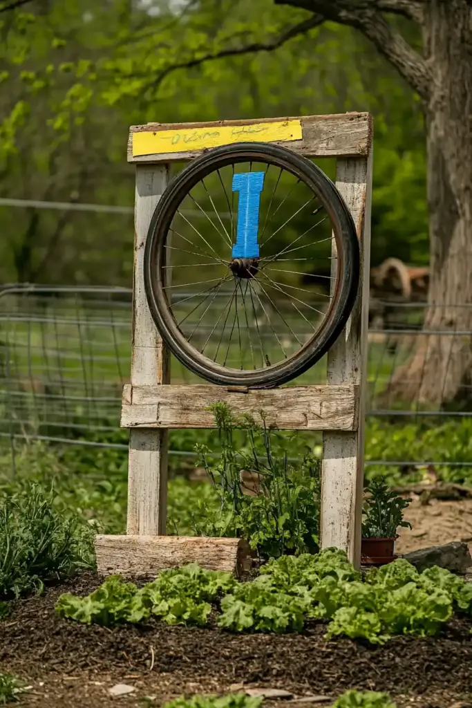 20. Wagon Wheel Trellis
