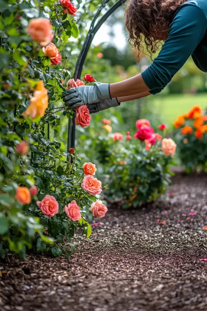 🔁 How to Self-Peg Climbing Roses for More Blooms
