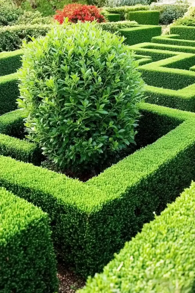 🌿 5. Boxwood – Timeless Charm and Year-Round Coverage