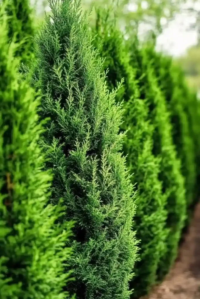 🌲 20. Emerald Green Arborvitae – Slim, Stylish, and Super Private