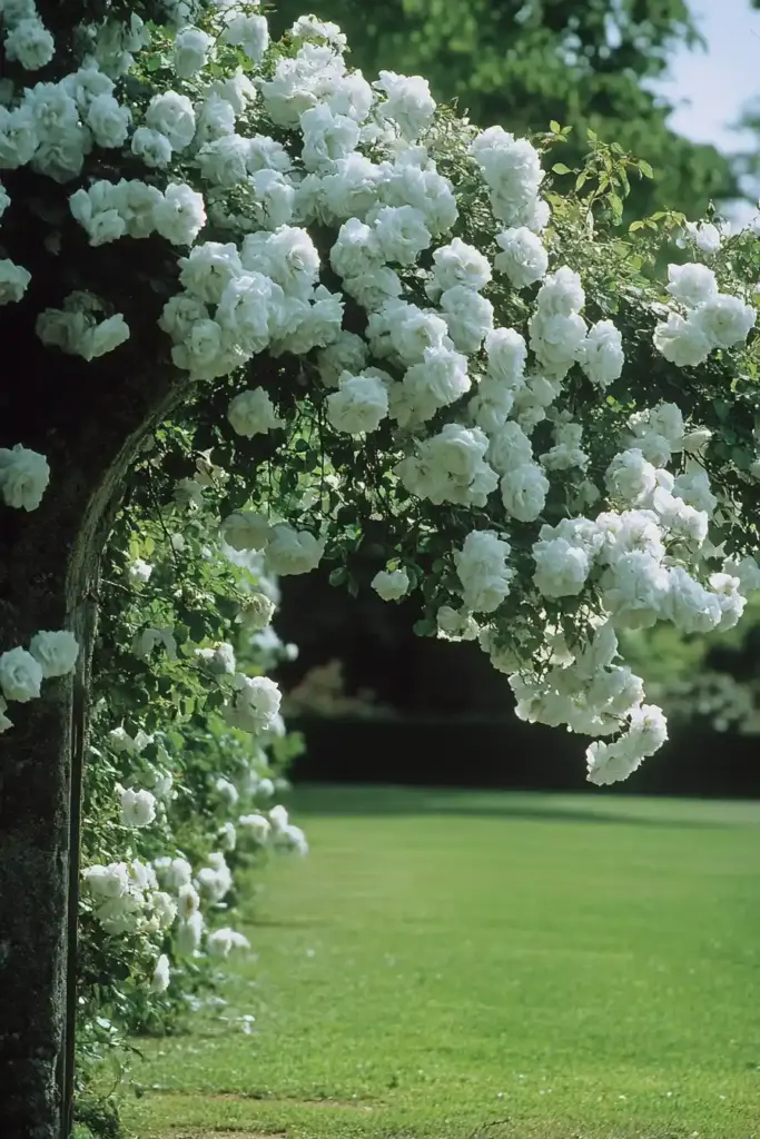 3. Grow Roses Through Trees