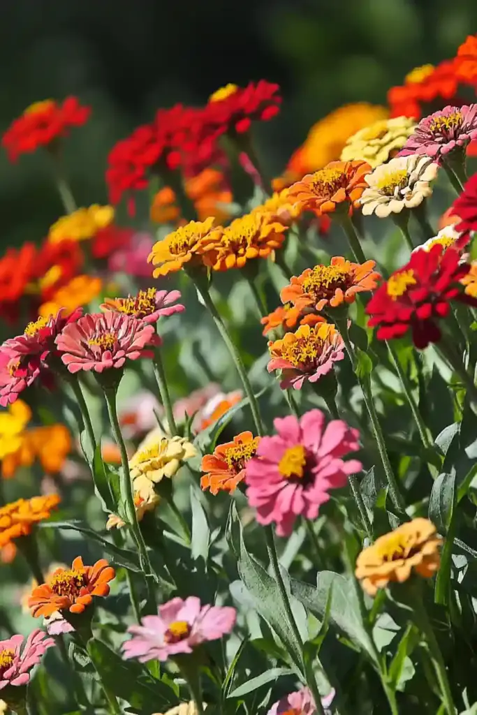 1. Zinnia (Zinnia elegans)