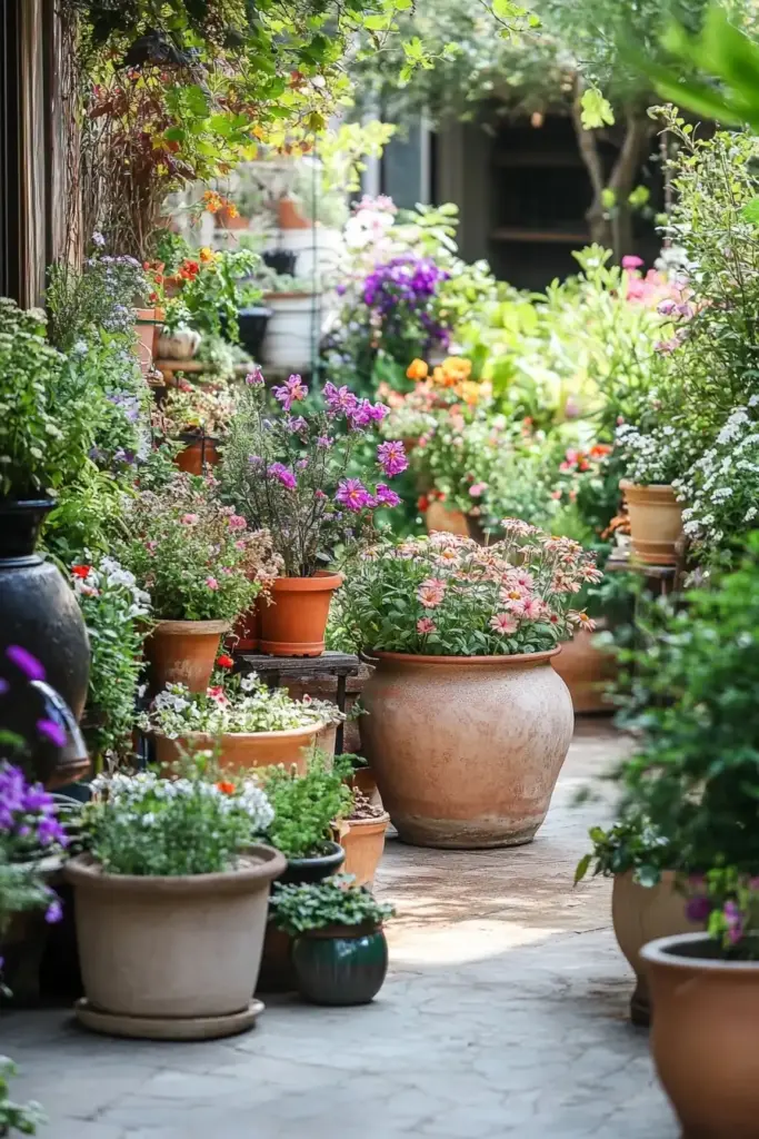 4. Group Pots Together for a Bold Visual Impact