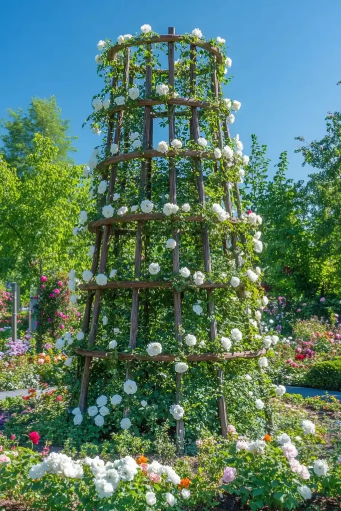 6. Spiral Trellis Towers