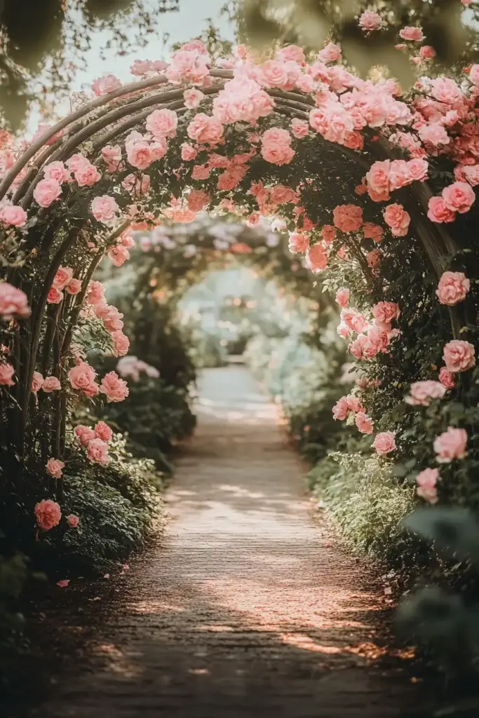 1. Classic Wooden Trellis Archway