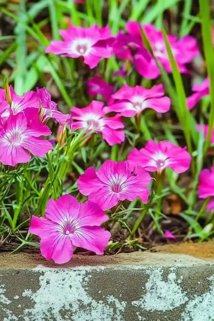 💗 7. Dianthus – Cheerful Blooms and Minimal Effort