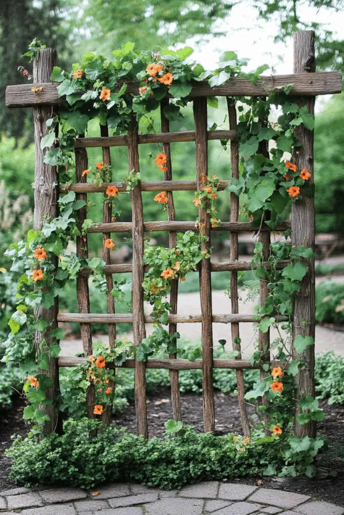 9. Rustic Branch Trellis
