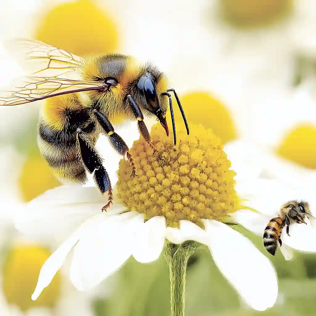 Bees Pollinate and Maintain Garden Health