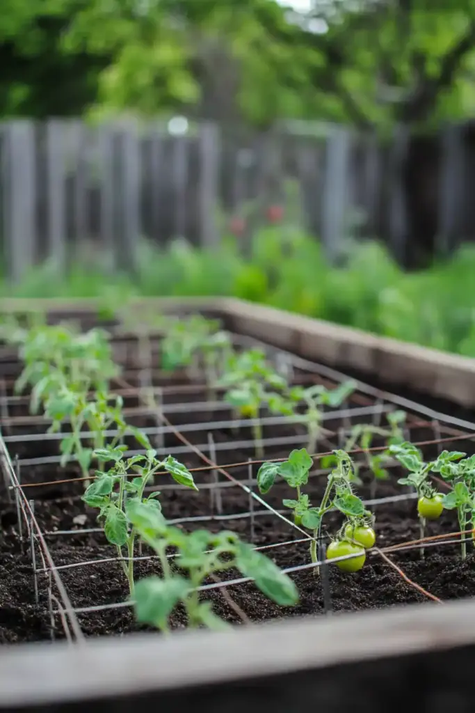 1. Easy Metal Cucumber Trellis