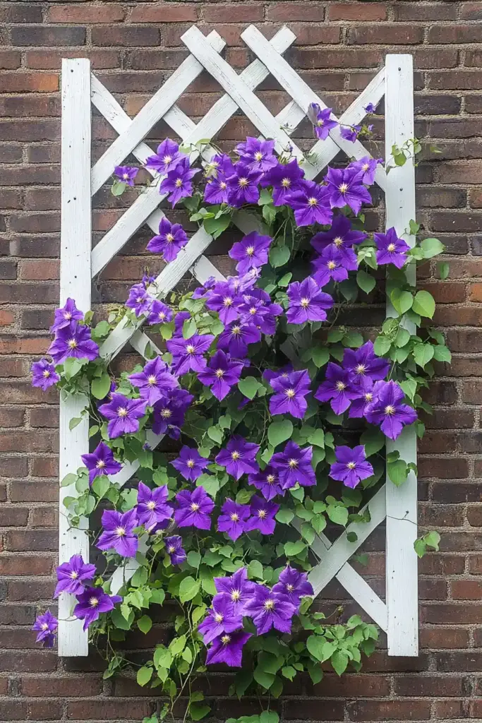 🌿 3. Wall-Mounted Trellis