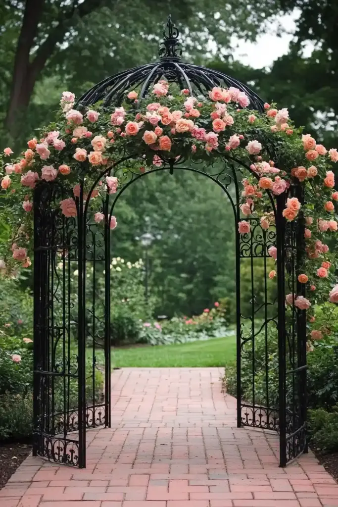🏡 12. Rose Reckoning: A Social Sanctuary with Center Stage Gazebo