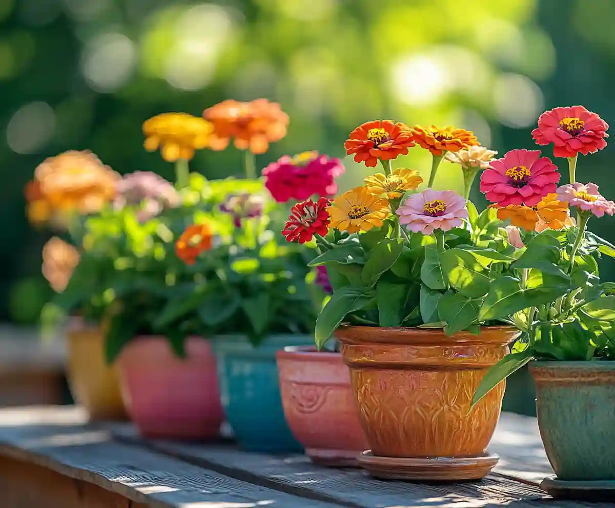 Soil and Sunlight Requirements for Potted Zinnias