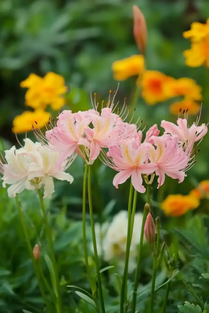 a group of Spider Lily flowers
