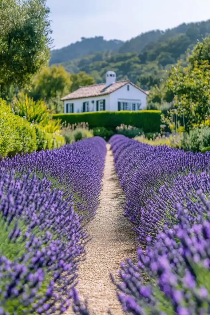 Symmetrical Lavender Borders