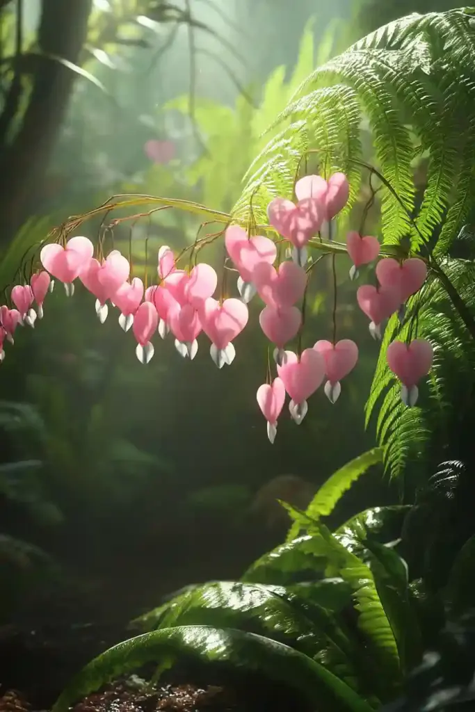 💗 5. Bleeding Hearts: A Touch of Romance for Shady Spots