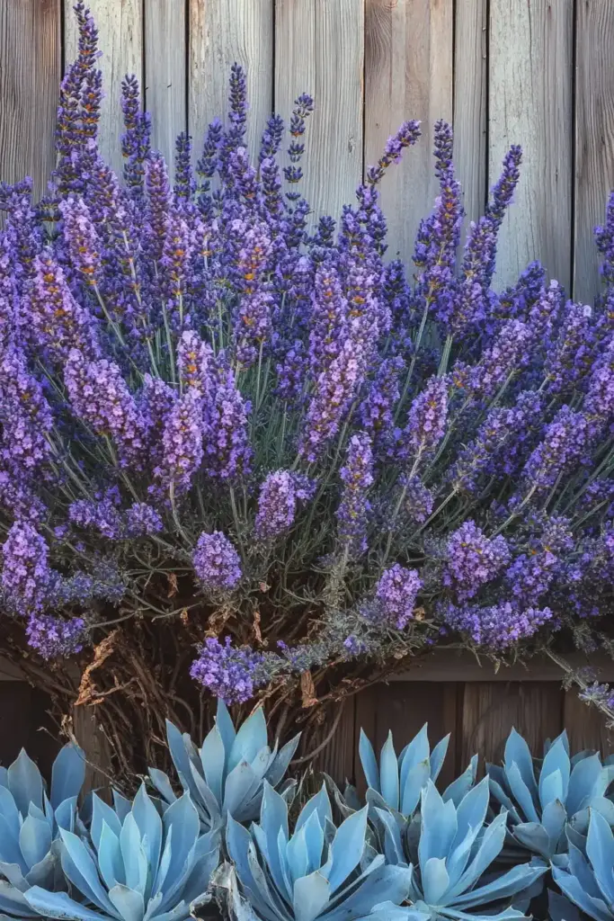 Vertical Lavender Wall