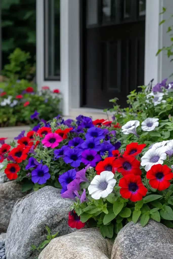 1. Front Yard Flower Bed Ideas