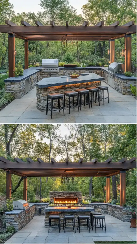 1. Outdoor Kitchen and Bar