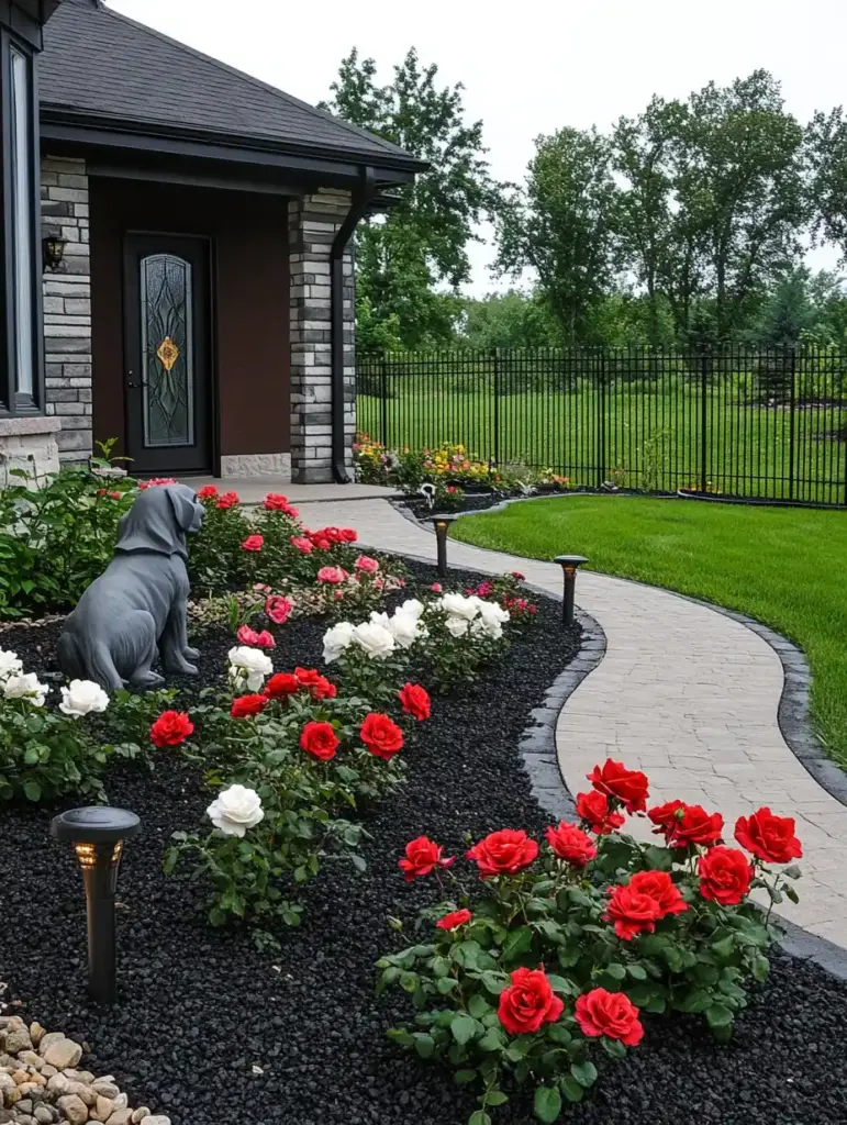 Walkway Flower Bed