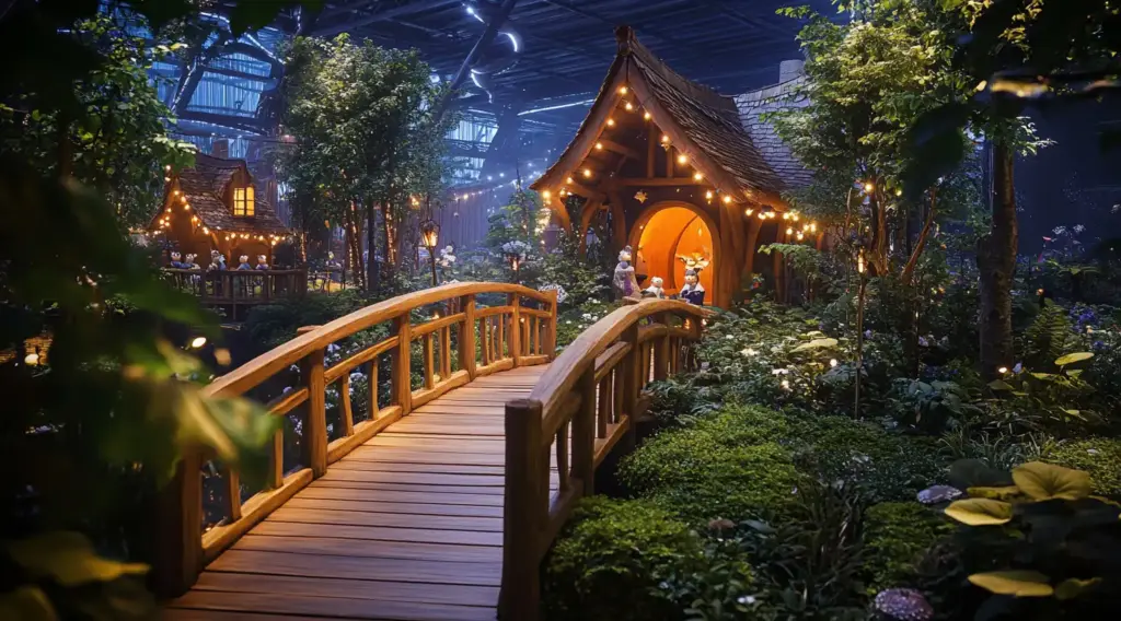 Mini Fairy Garden with a Working Drawbridge