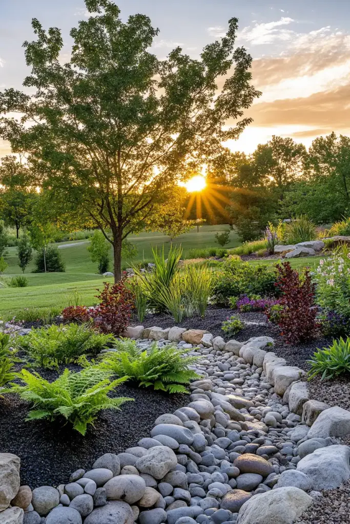 1. Layered Evergreen Hedge