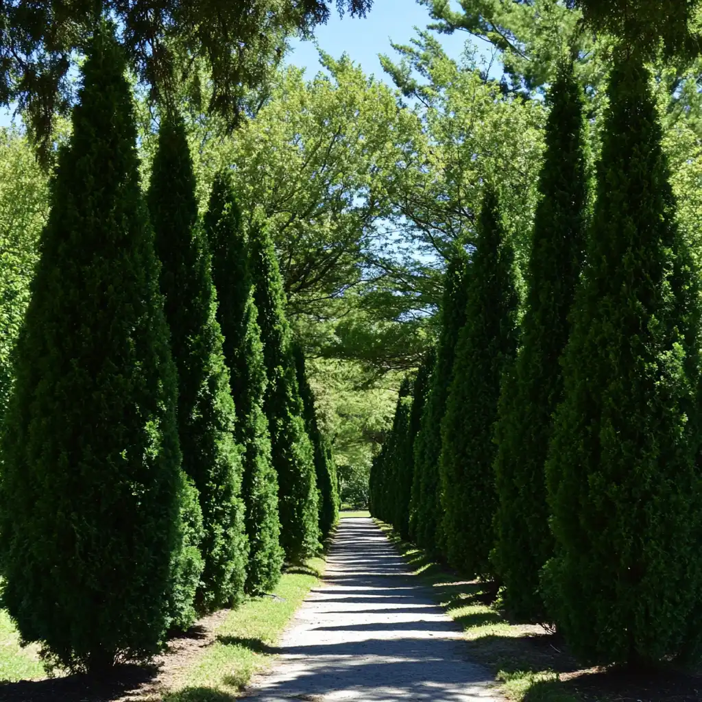 🌳 10. Arborvitae ‘Emerald Green’ (Thuja occidentalis)