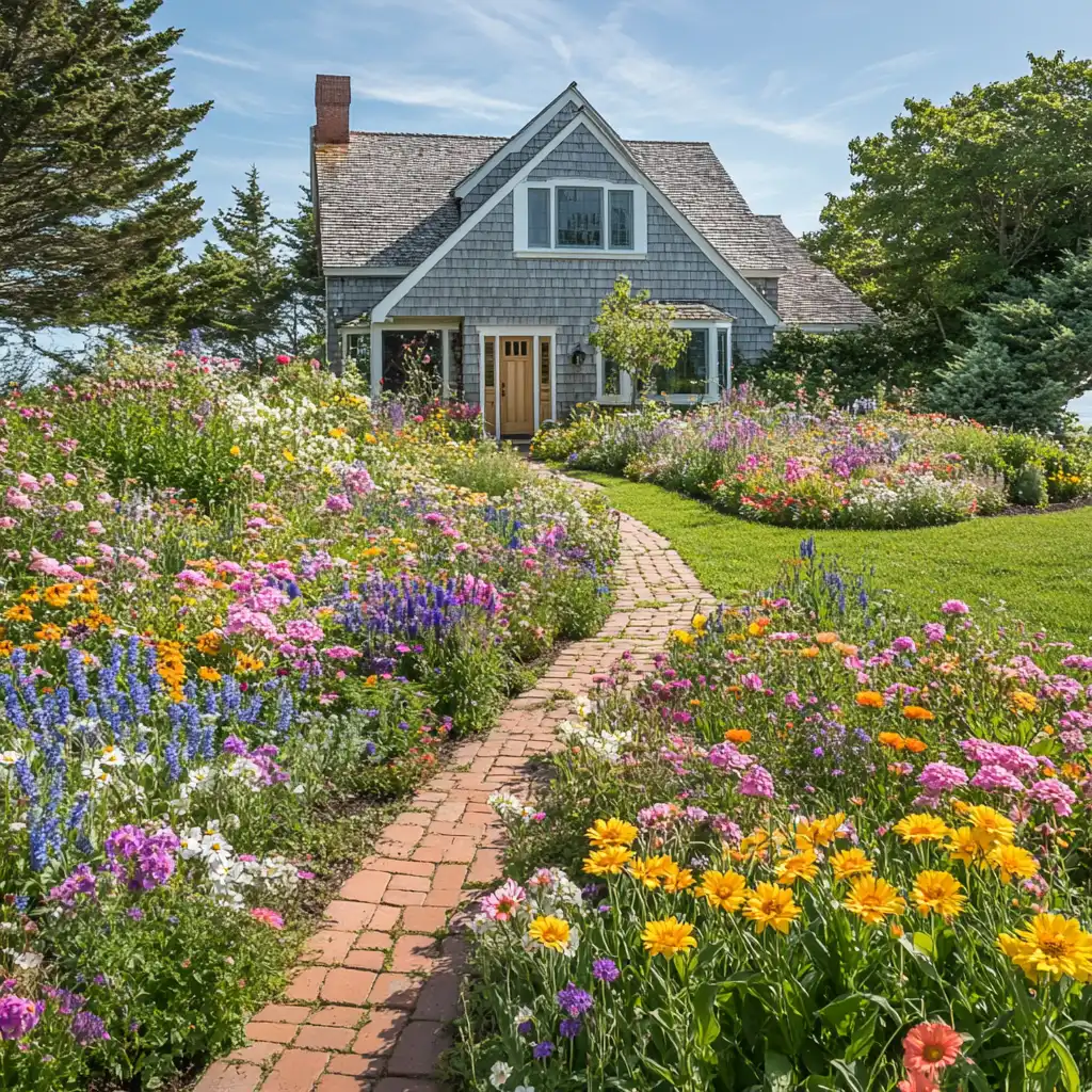 10. Edible Landscape Flower Bed