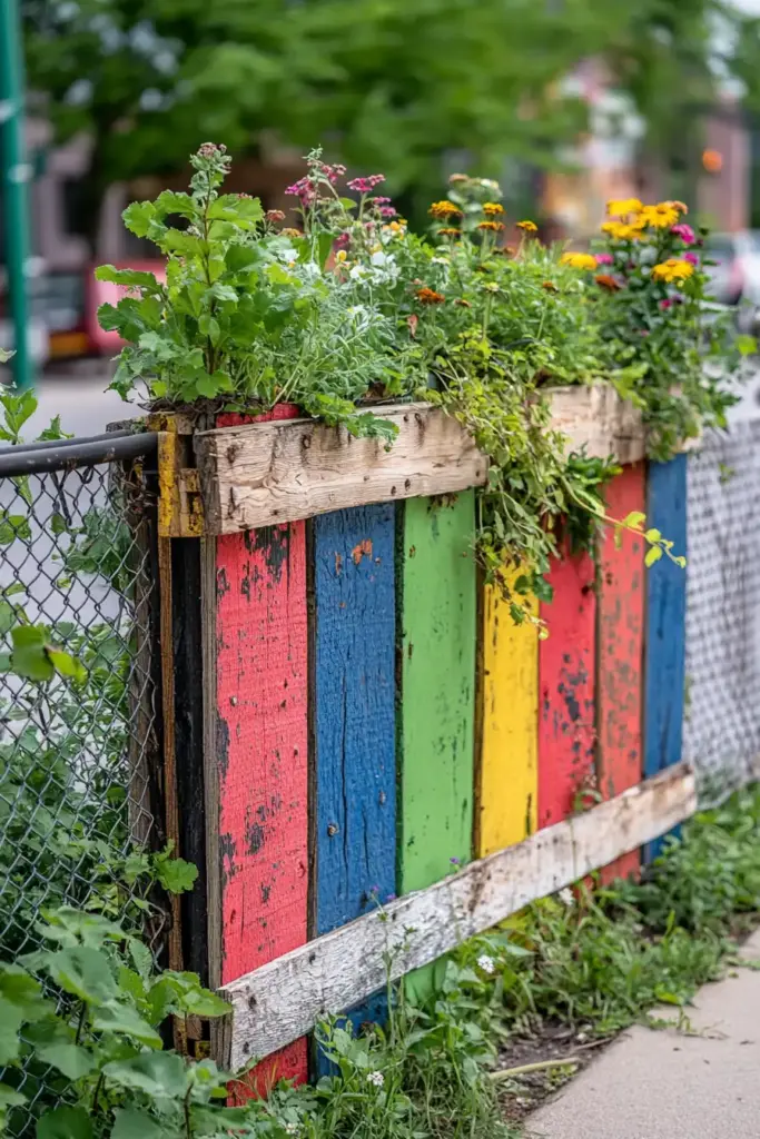10. Repurpose Wooden Pallets into Privacy Walls