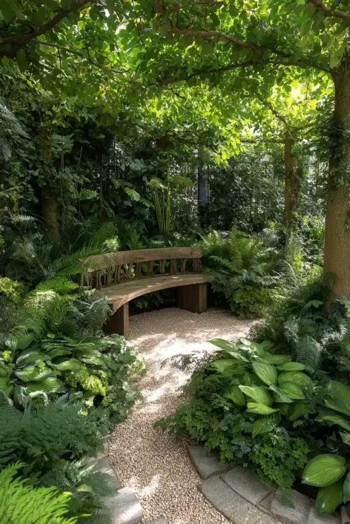Tree Fence Alcoves for Seating