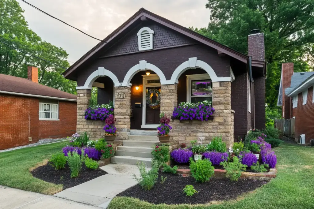 12. Match Porch Pots and Window Boxes – Creates Visual Unity