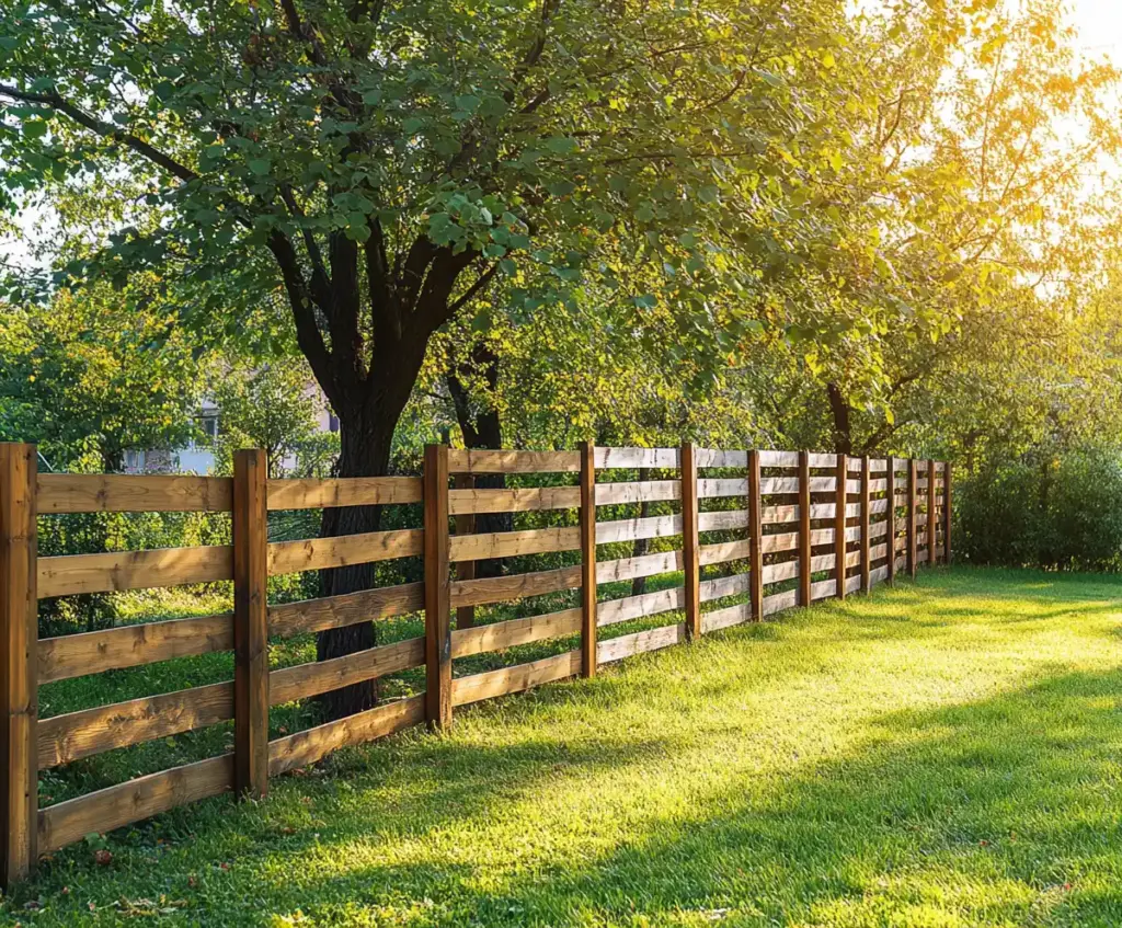 12. Horizontal Slat Fence