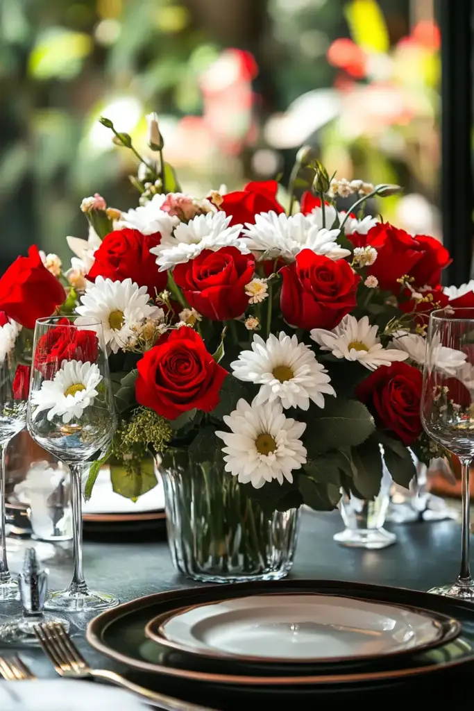 14. Decorate with Seasonal Blooms