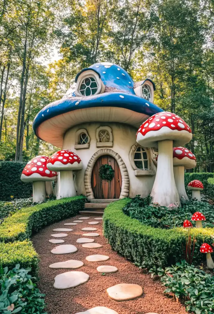 🐇 14. Wonderland-Inspired Garden Corner
