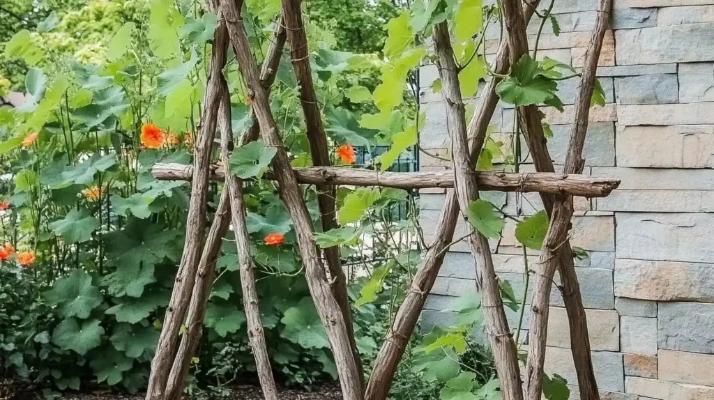 Rustic Branch Trellis