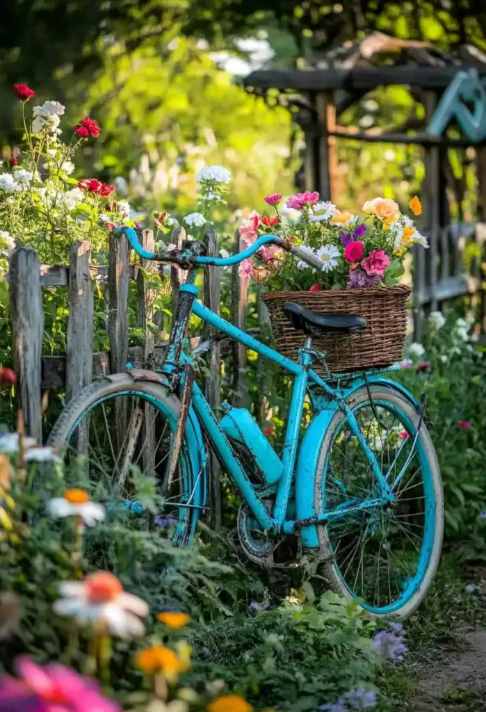 🚲 15. Vintage Bicycle Planters