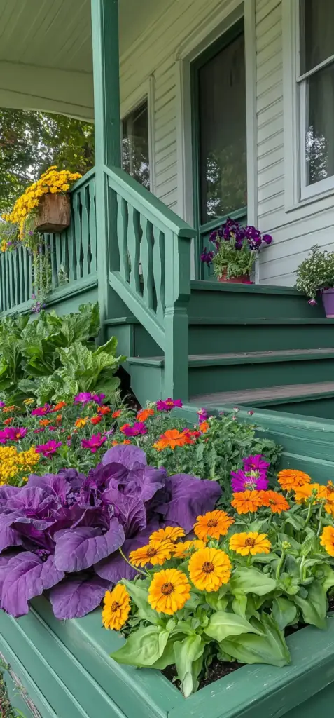 15. Front Porch Border Flower Bed